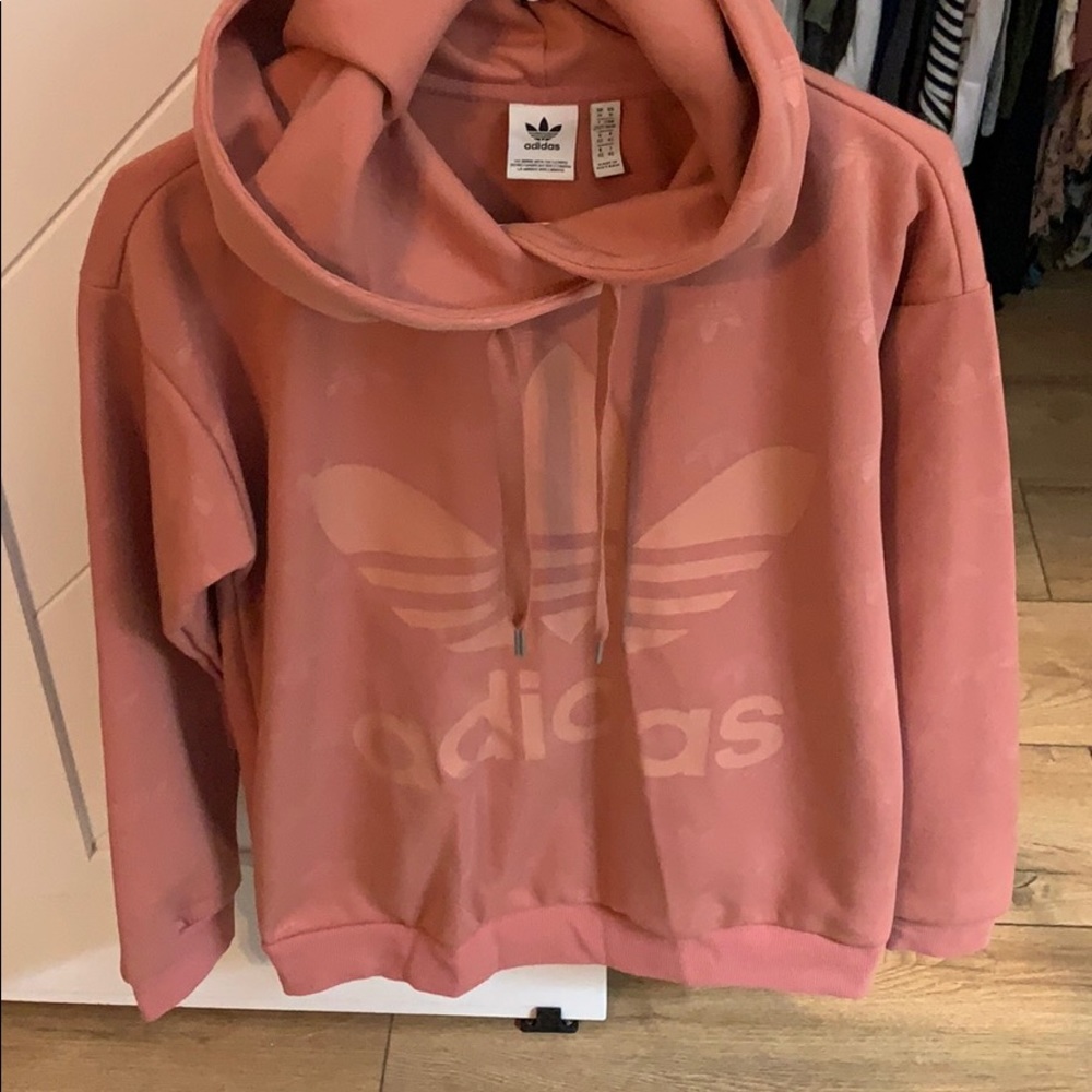adidas Dusty Rose Pink Hoodie Sweatshirt